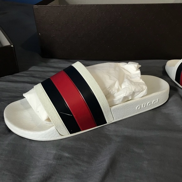 scratch gucci flip flops